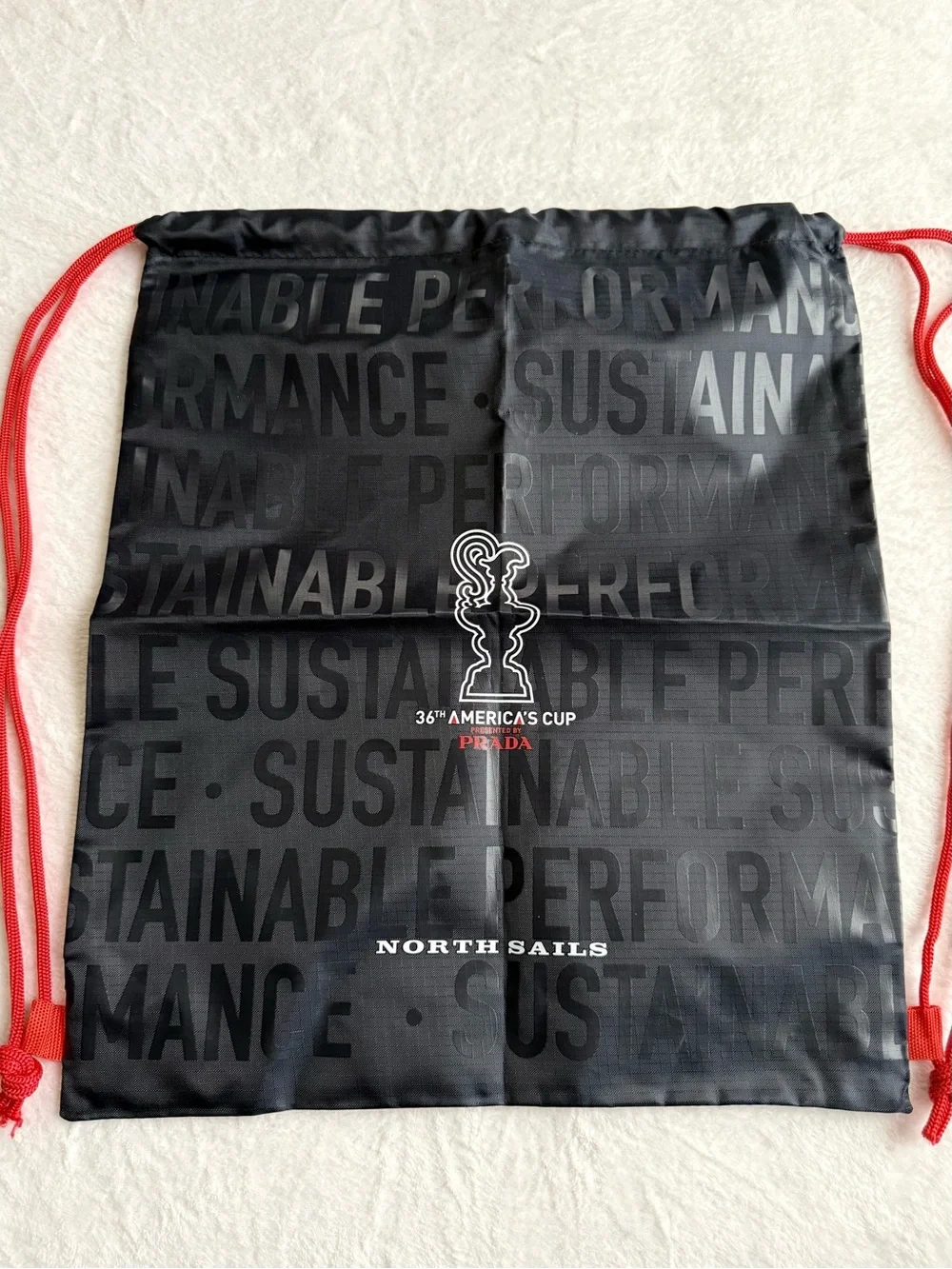 New Prada x North Sails 36th America's Cup Drawstring Travel Bag